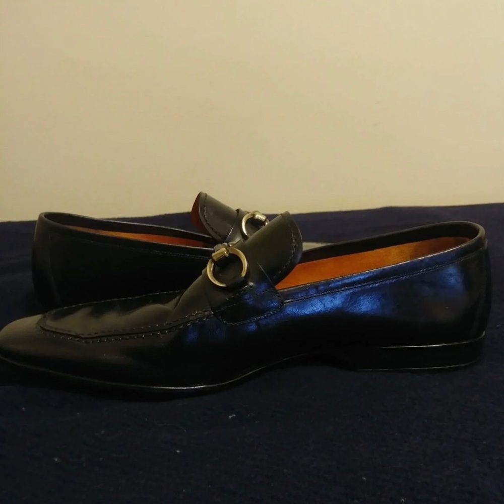 !!SOLD!! BLACK LEATHER LOAFERS